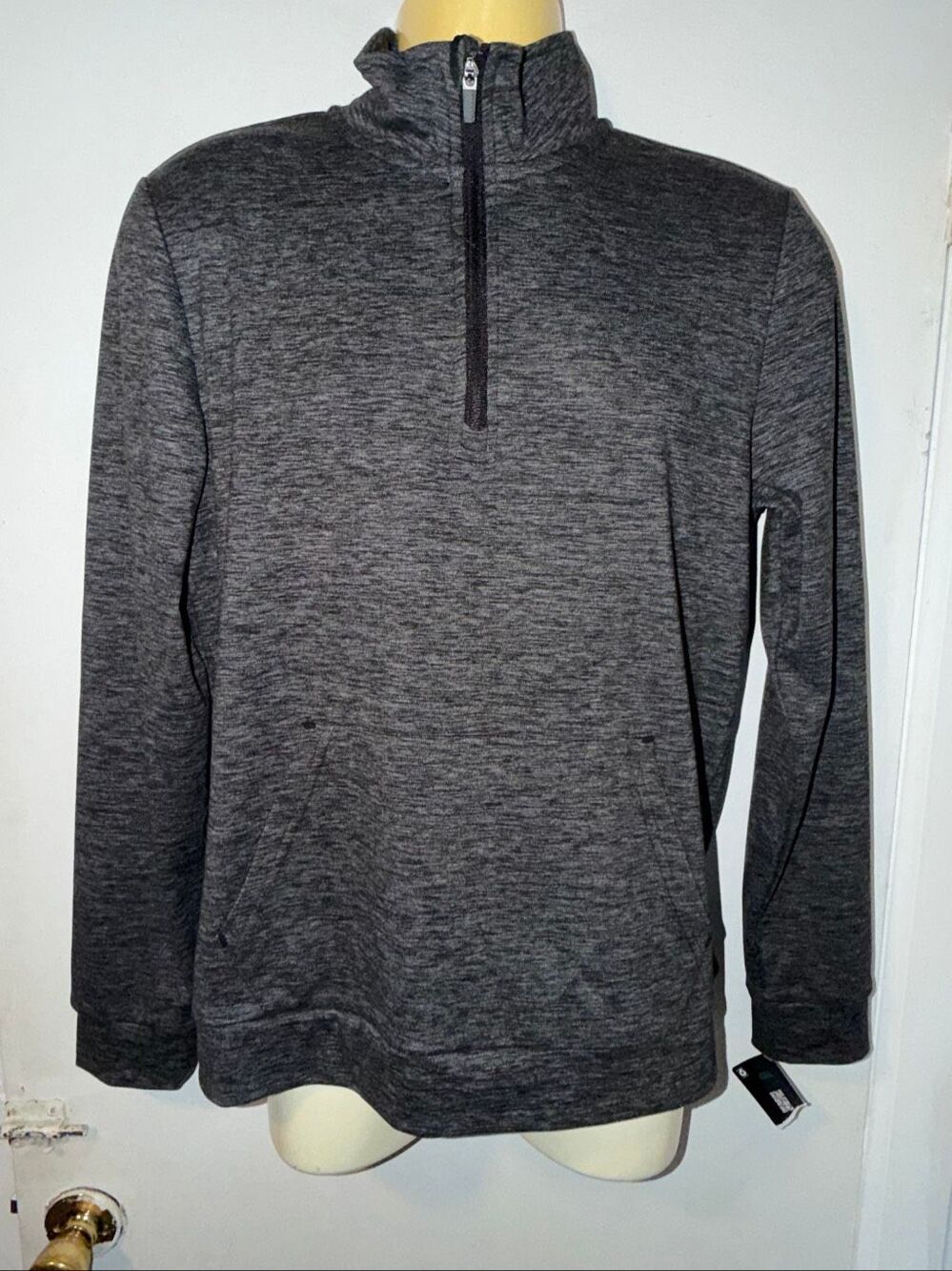SKORA Dark Heather Grey 1/2 Zip Pullover Sweater-M {NWT}